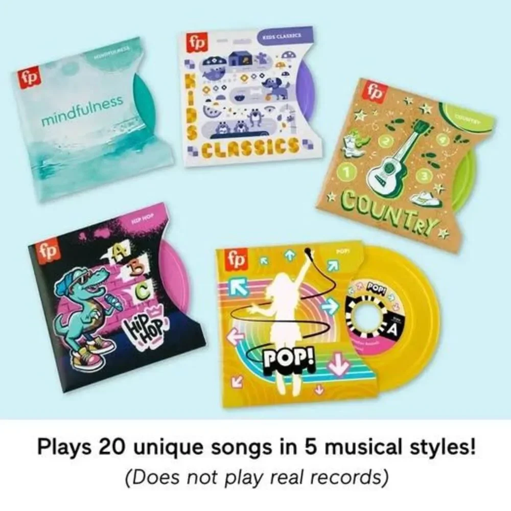 NEW Fisher-Price Rockin’ Record Player Musical Turntable & 5 Records
